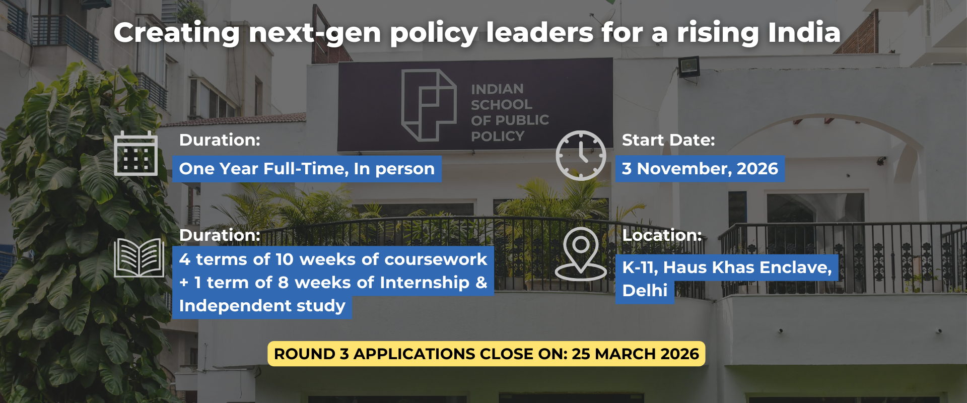Creating Next Gen Policy Leaders for a Rising India