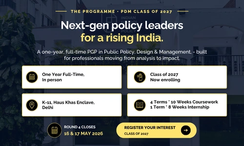 One Year Full Time Programme in Public Policy
